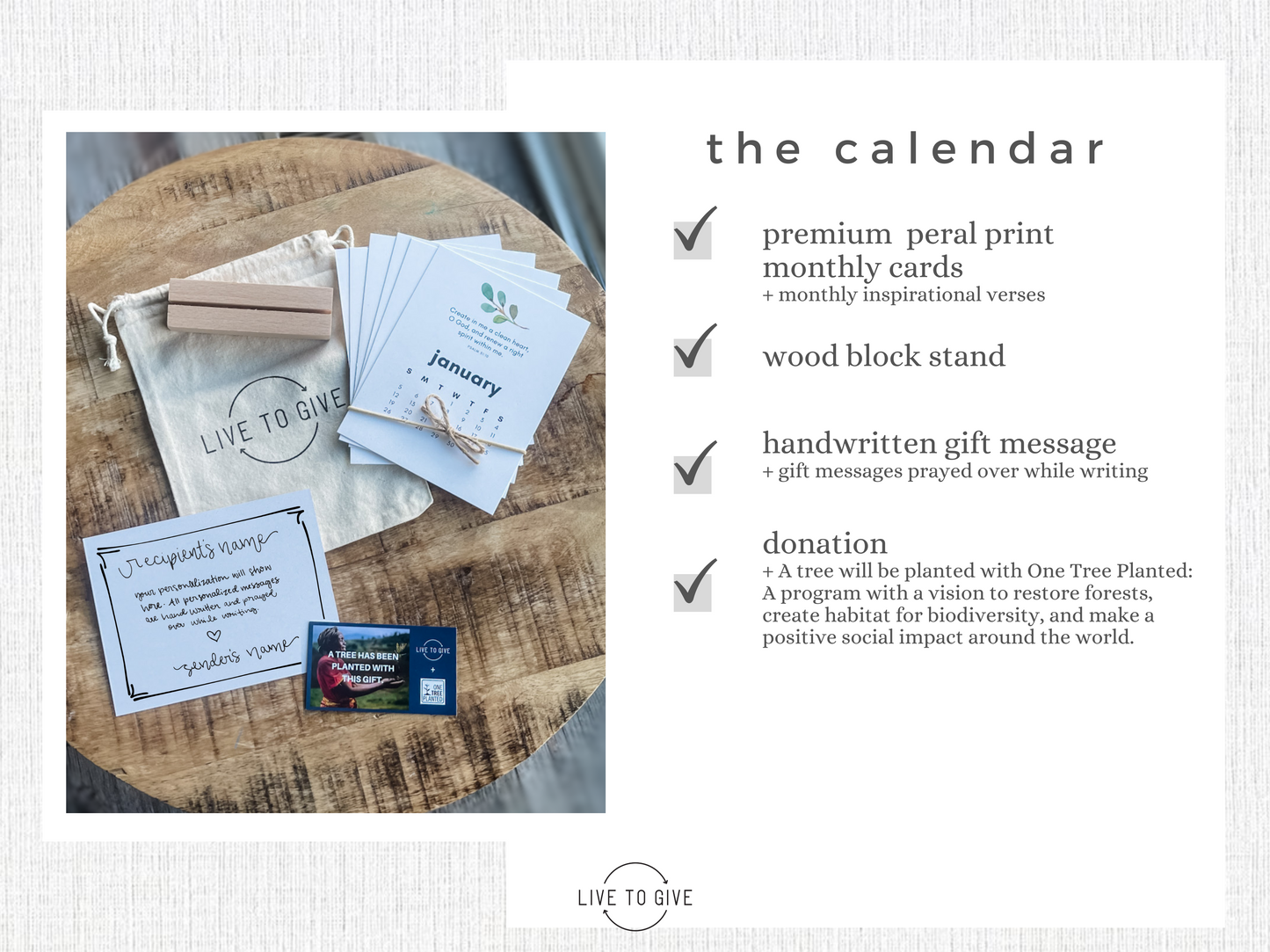 2025 Watercolor Bible Quote Desk Calendar