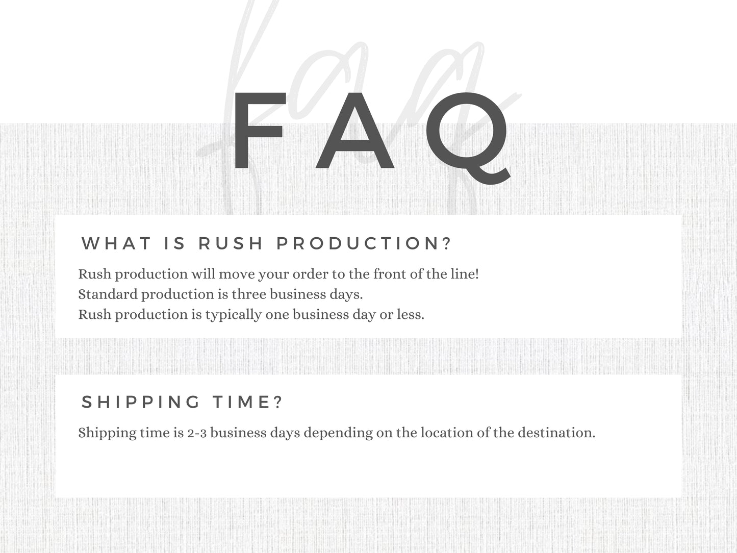 Rush Production