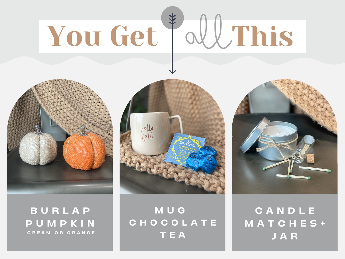 Fall Care Package for Women | Thinking of You Gift Box | Friendship Gift | Cozy Autumn Self Care Gift | Pumpkin Gift