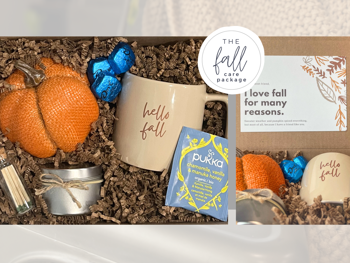 Fall Care Package for Women | Thinking of You Gift Box | Friendship Gift | Cozy Autumn Self Care Gift | Pumpkin Gift
