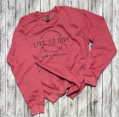 Live to Give Cozy Crew Sweatshirt